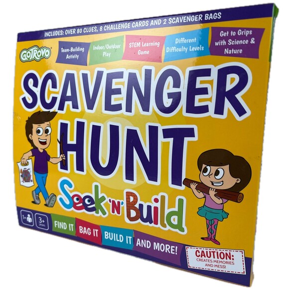Scavenger Hunt Game For Kids Seek N Build Indoor Outdoor Find It Game - Picture 1 of 4